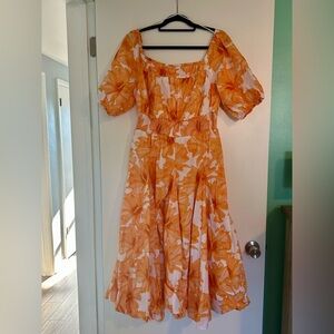 INC Floral Dress Size XL 100% Cotton